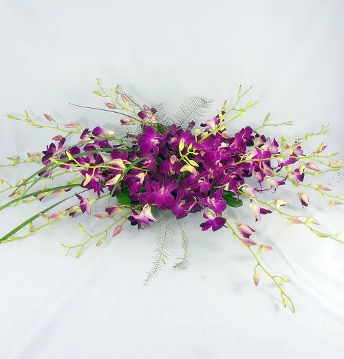 Dendrobium Orchid Centerpiece - Click Image to Close