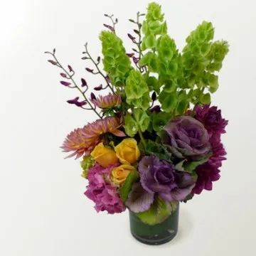 Bells And Kale Bouquet - Click Image to Close