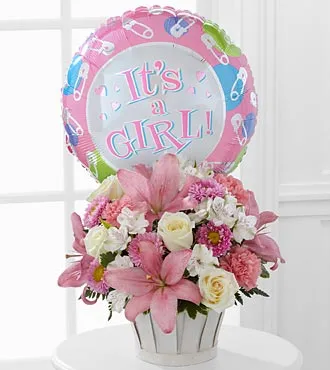 It's a Girl Basket - Click Image to Close