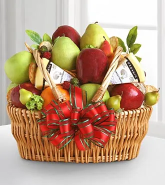 Organic Fruit Festival Basket - Click Image to Close
