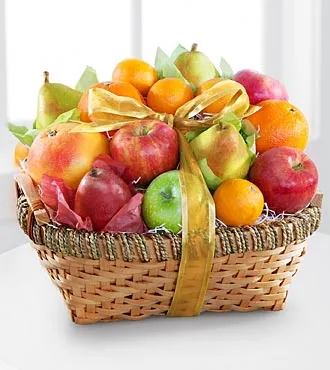 Gourmet Goodness Kosher Fruit Basket - Click Image to Close