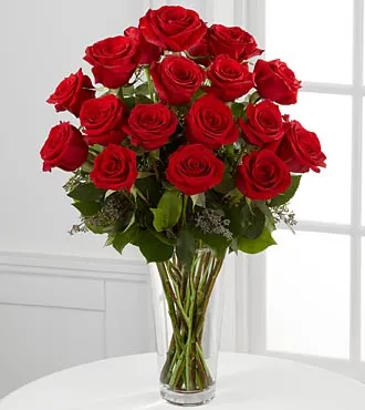 18 Red Roses - Red Roses Bouquet - Click Image to Close