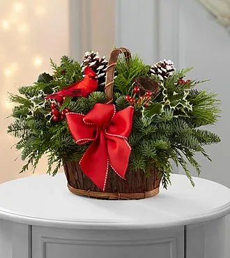 Joyful Birdnest Holiday Basket - Click Image to Close