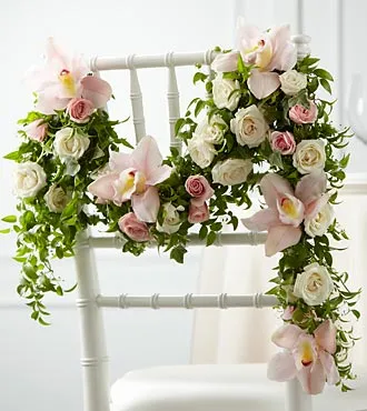 Orchid Rose Chair Decor - Click Image to Close