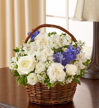 Blue and White Blessings Basket