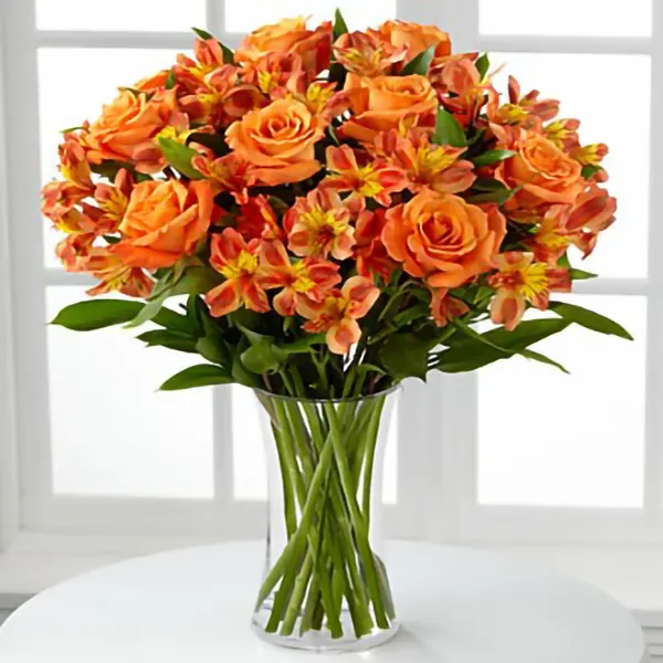 Orange Burst Bouquet - Click Image to Close