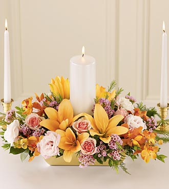 Infinite Love Unity Candle Centerpiece - Click Image to Close
