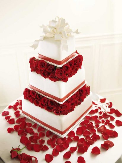 Sweet Roses Cake Decoration