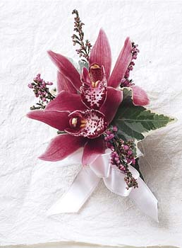 Red Orchid Corsage