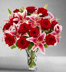 (image for) Rose And Lily Valentine's Bouquet