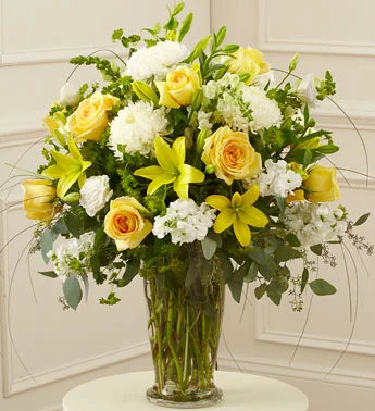 (image for) Yellow Sympathy Vase Arrangement