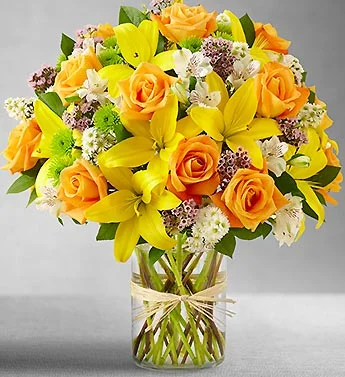 (image for) Field of Europe in Cylinder Vase Bouquet