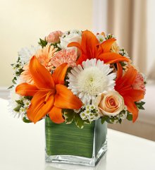 (image for) Peach, Orange and White Simplicity Cube