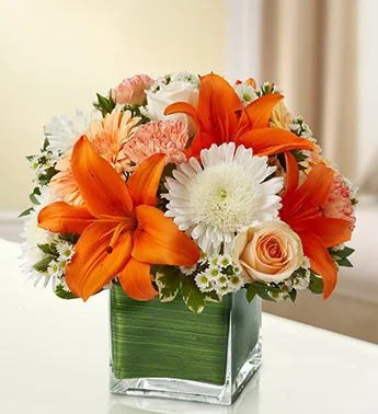 (image for) Peach, Orange and White Simplicity Cube