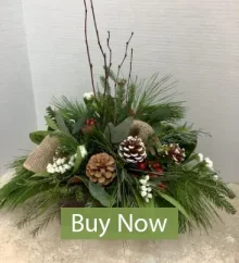 (image for) All Natural Burlap Centerpiece