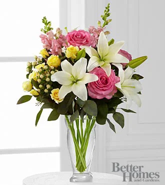 (image for) Blooming Rose And Lily Bouquet