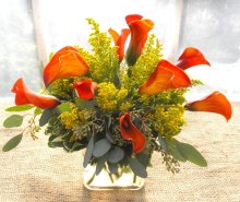 (image for) Calla Lily Cube Bouquet