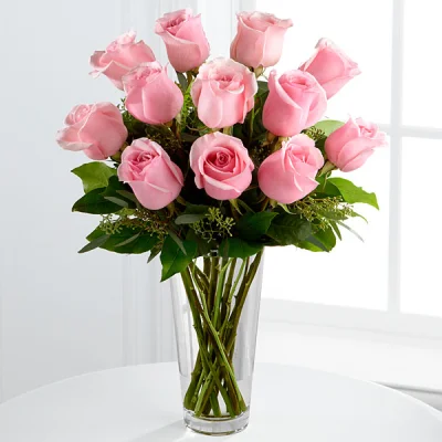 (image for) Be Pink Roses Bouquet - 1 Dozen