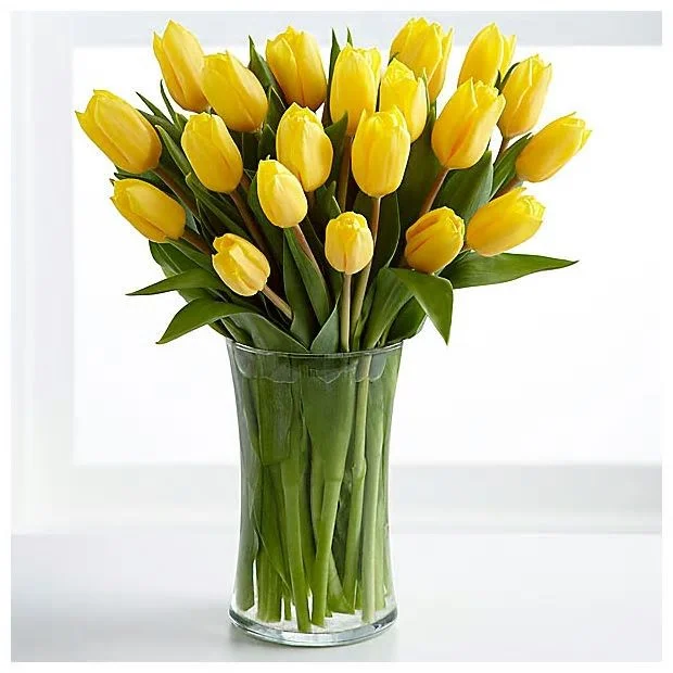 (image for) Sunny Yellow Tulips Bouquet