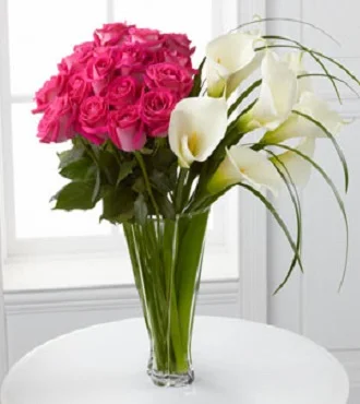 (image for) Irresistible Luxury Rose And Calla LIly Bouquet