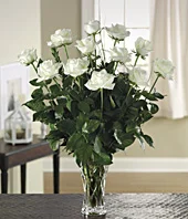 (image for) Sympathy Dozen White Roses