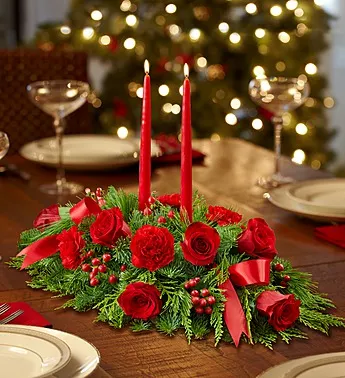 All Red Centerpiece - Click Image to Close