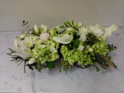 White and Green Centerpiece (image for) White and Green Centerpiece