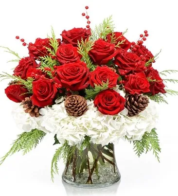Christmas is Calling Bouquet - Click Image to Close