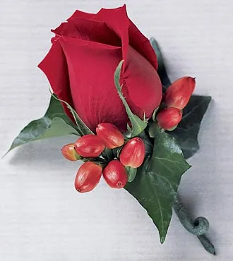 Rose Bloom Boutonniere - Click Image to Close