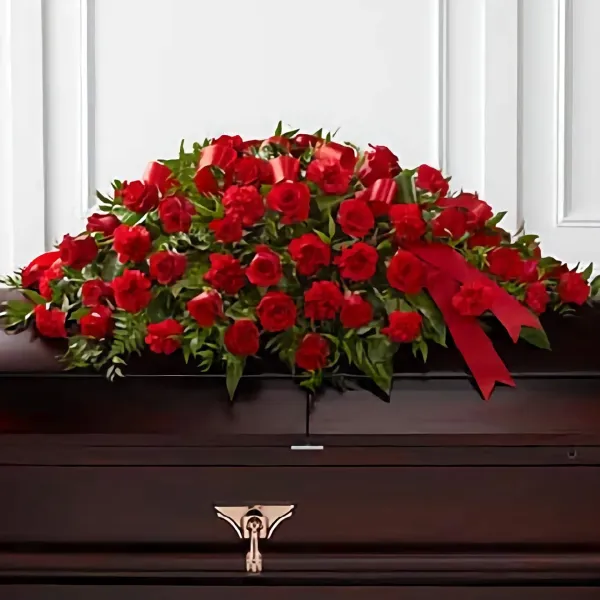 (image for) Dearly Departed Casket Spray