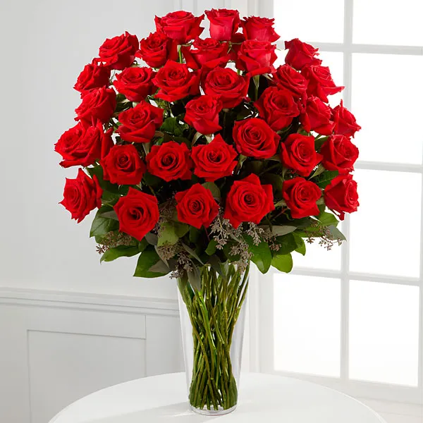 36 Red Roses- 3 Dozen Red Roses Bouquet - - Click Image to Close