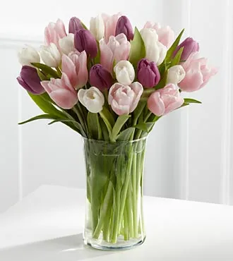 Painted Skies Tulip Bouquet - Click Image to Close