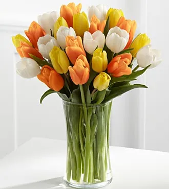 Heat is On Summer Tulip Bouquet - 20 Tulips - Click Image to Close