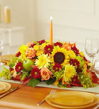 The Floral Centerpiece for Thanksgiving - Click Image to Close