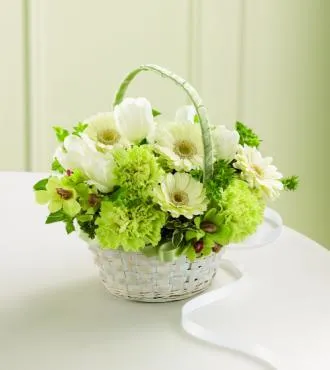 Fresh Picked Flower Girl Basket - Click Image to Close