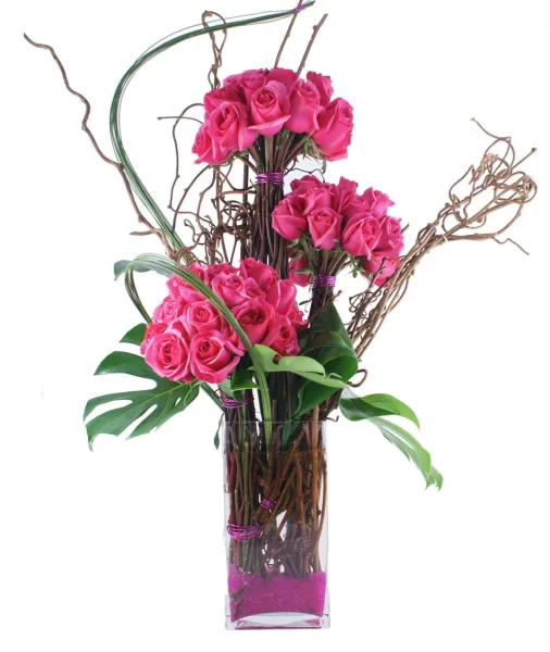 Hot Pink Fireworks Bouquet - Click Image to Close