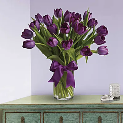 (image for) Passionate Purple Tulips Bouquet