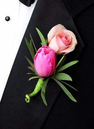 (image for) Pink Cascade Boutonniere