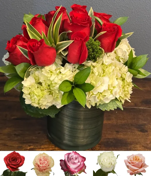 (image for) Rose & Hydrangea Pavé Arrangement