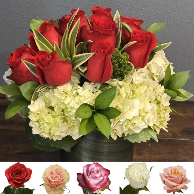 (image for) Rose & Hydrangea Pavé Arrangement