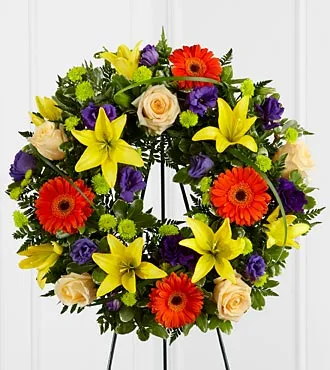 Radiant Remembrance Wreath - Click Image to Close