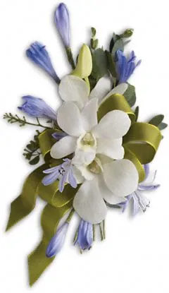 (image for) Blue And White Elegance Corsage