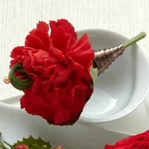 The Red Carnation Boutonniere