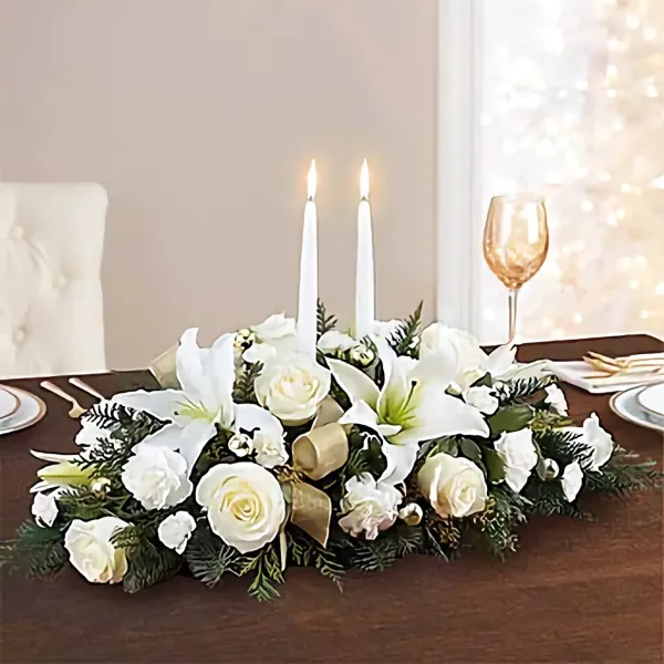 (image for) White Celebration Centerpiece