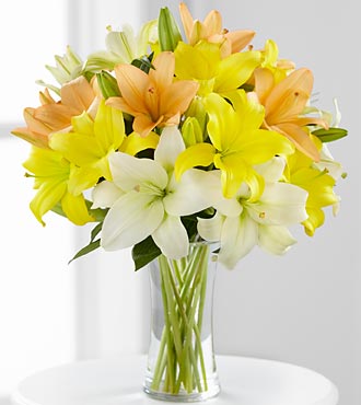 Sunny Days Ahead Asiatic Lilies Bouquet
