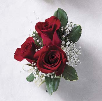 Red Rose Corsage Elegant - Click Image to Close